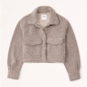 Abercrombie Cropped Sherpa Jacket